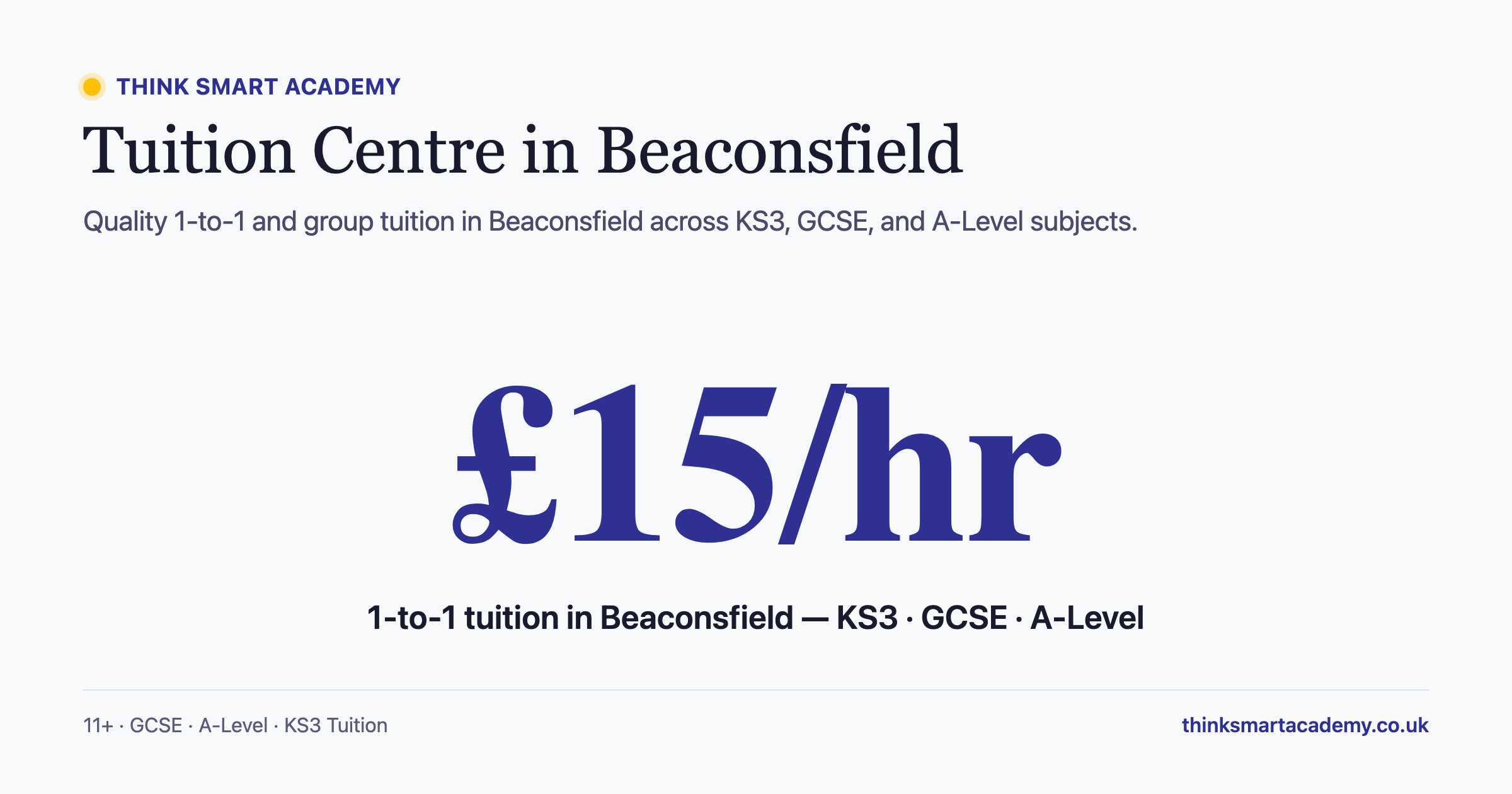 Tuition Centre - Beaconsfield from £15 per hour