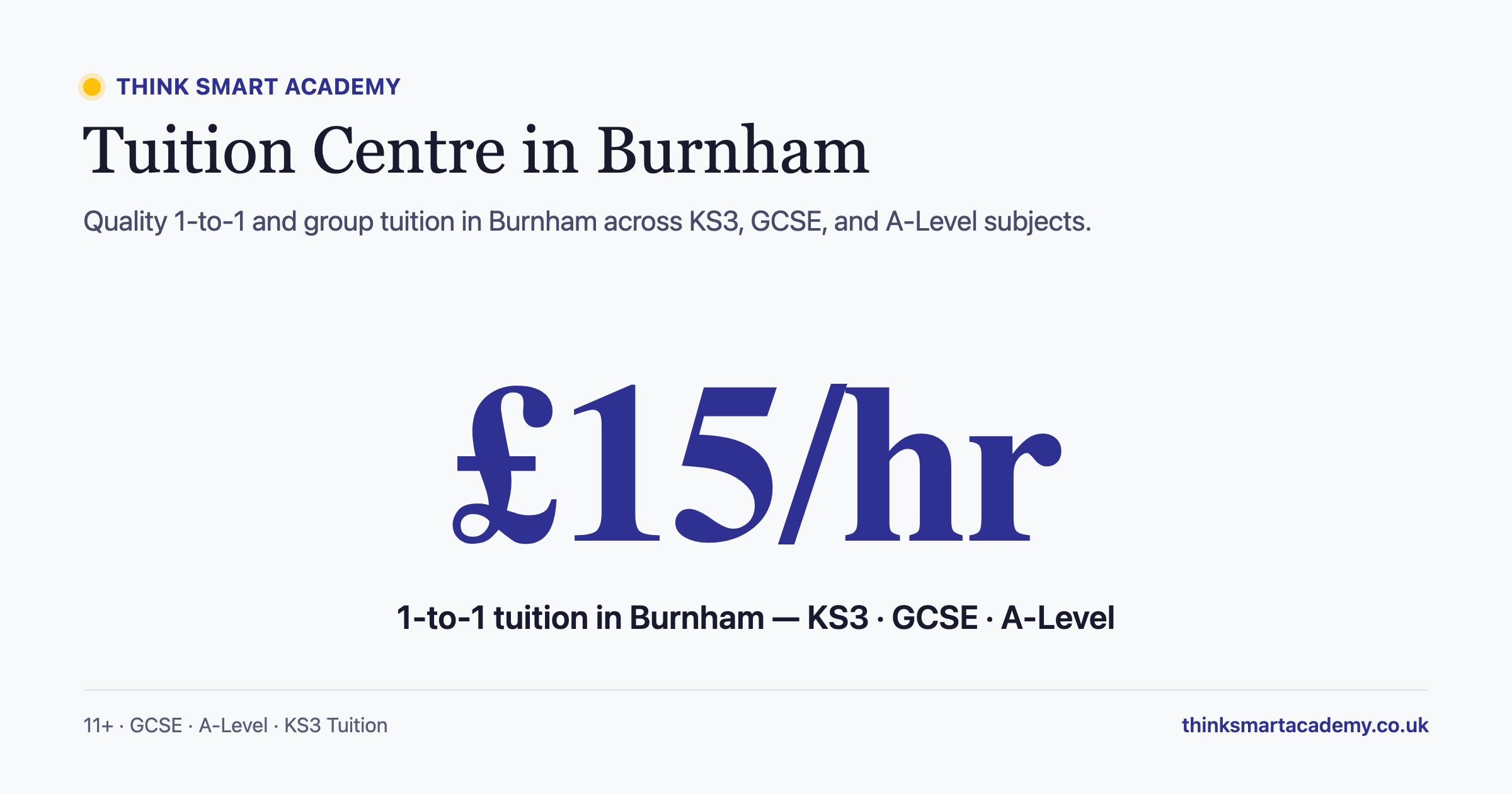 Tuition Centre - Burnham from £15 per hour