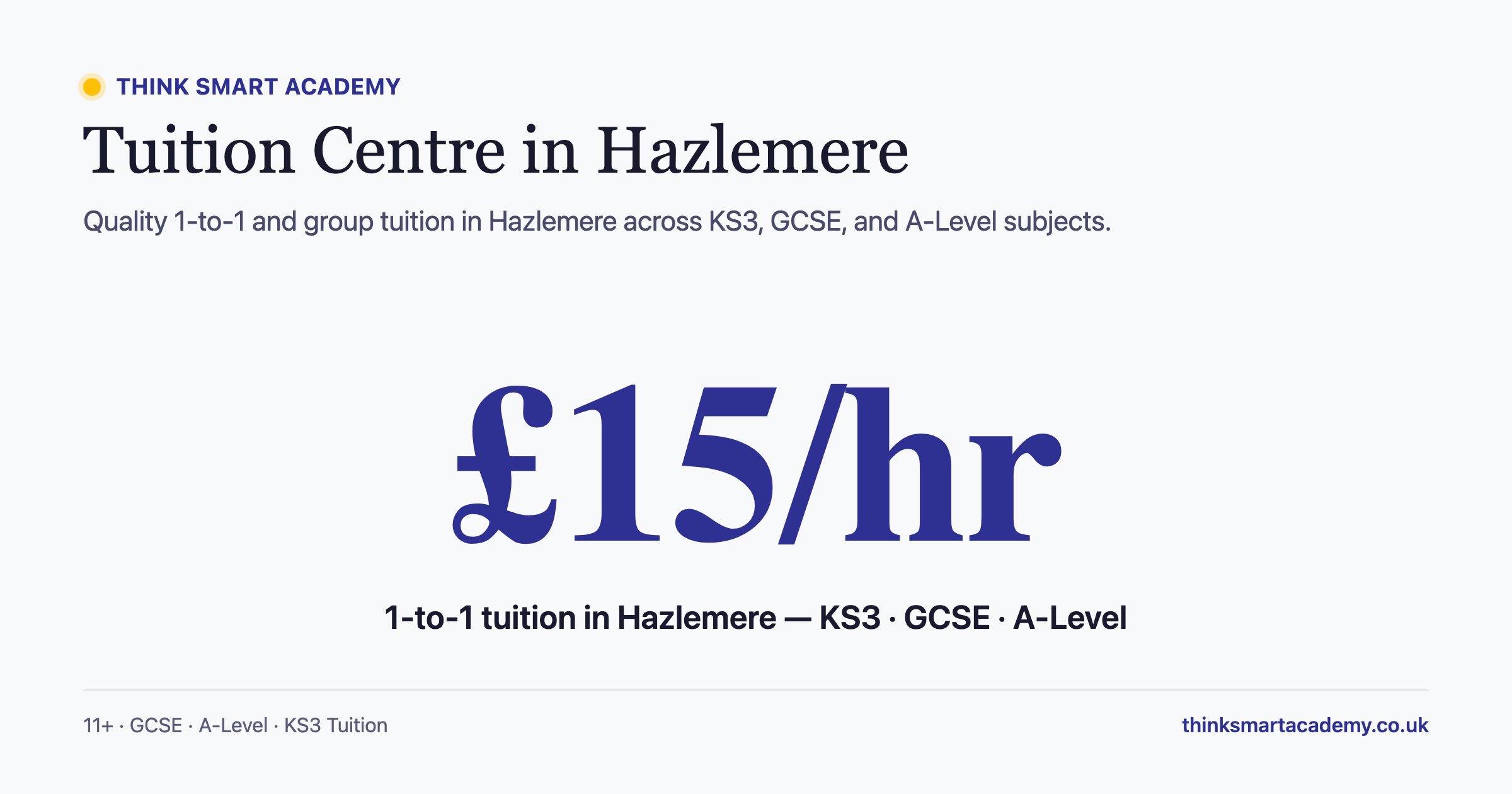 Tuition Centre - Hazlemere from £15 per hour